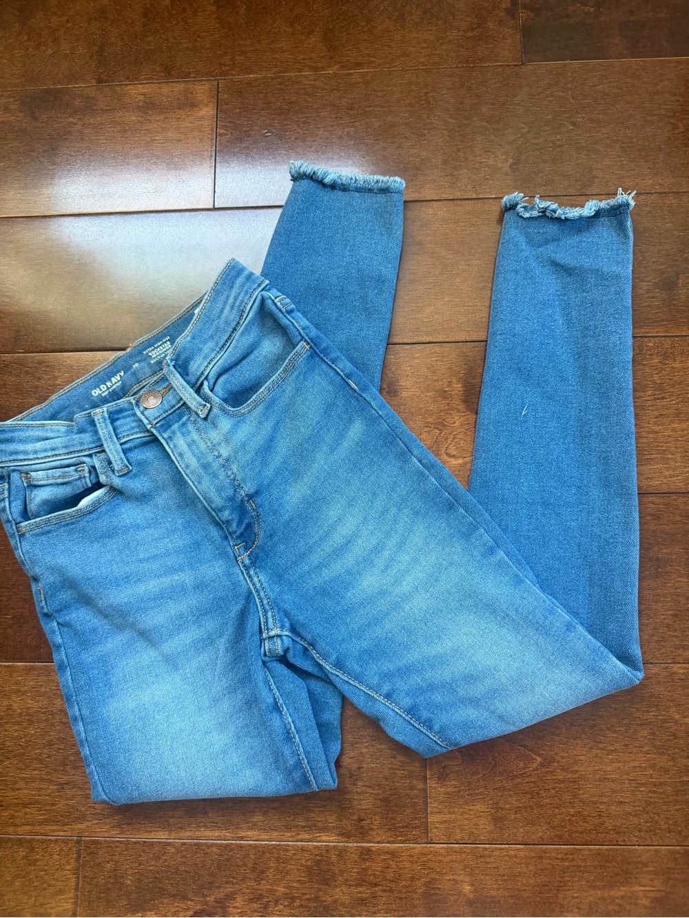 Old Navy Girls  Blue High-Rise Rockstar Skinny Jeans Jeggings  size 10